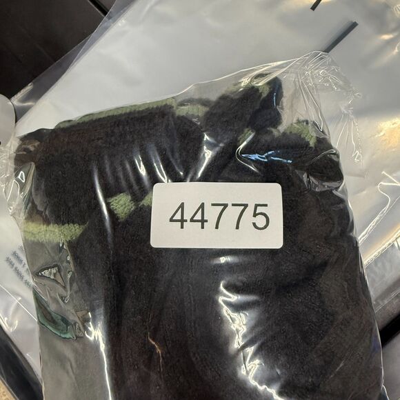 Beach Lunch Lounge Sweater Pullover Women XL Black Striped Knit Long Sleeve - Picture 7 of 7